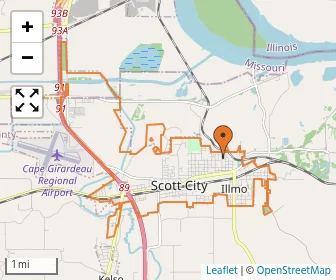 Area schools map